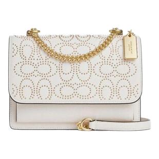 【国内现货】COACH/蔻驰Klare纯色风琴链条包裱花C纹单肩斜挎包女