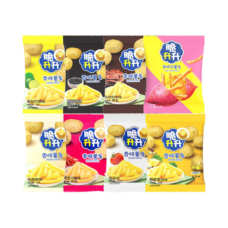 脆升升薯条蜂蜜黄油味脆生生香脆解馋小零食大礼包办公室休闲食品