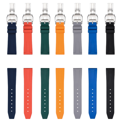 适配IWC万国氟橡胶表带葡萄牙葡计葡七7柏涛菲诺飞行员小王子胶带