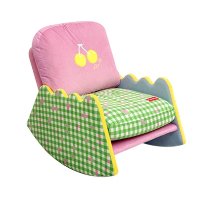 papahug樱桃摇椅沙发椅安全弧度