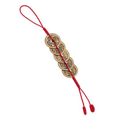 跟着大师配铜钱挂件！