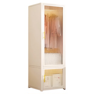 家用卧室钢制衣柜铁艺简易收纳柜子儿童宝宝衣橱落地多层储物柜子