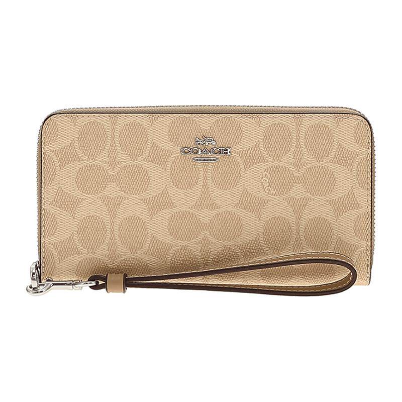COACH/蔻驰女款金属徽标钱包