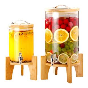 高硼硅耐高温玻璃青梅泡酒瓶带龙头泡酒坛葡萄酿酒可乐饮料密封罐