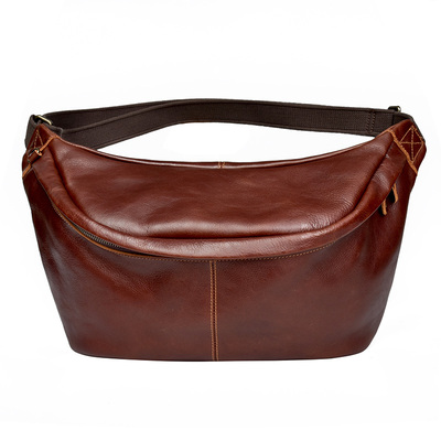 二十四加大号国潮牛皮复古风胸包