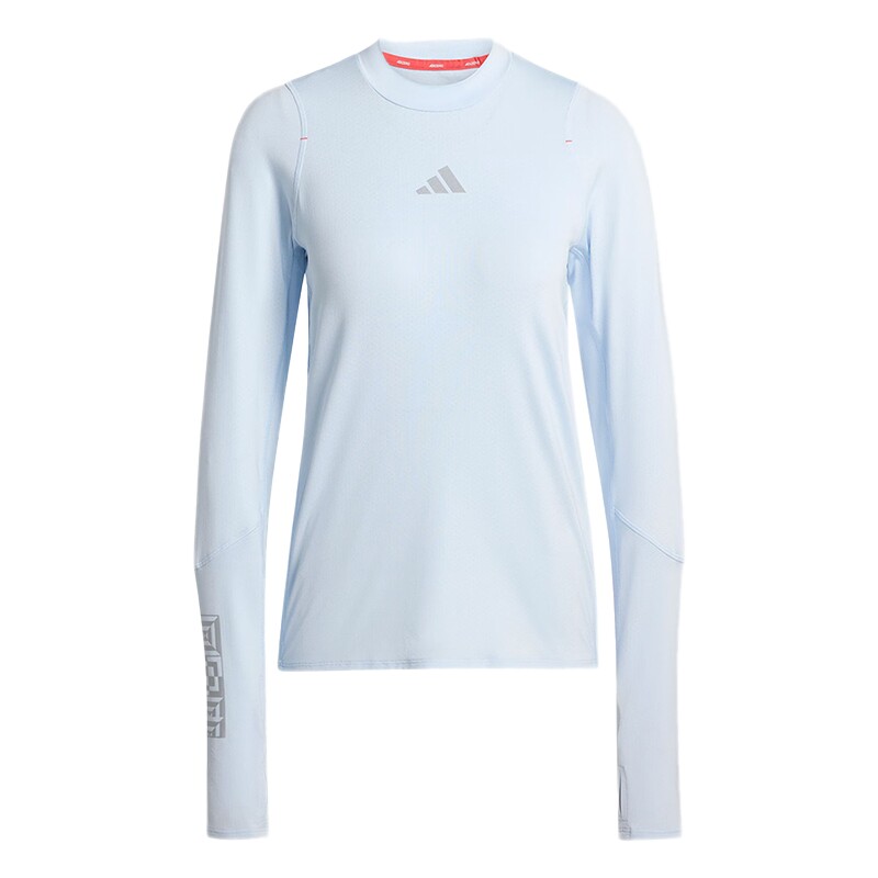 adidas阿迪达斯女子跑步运动训练梭织圆领长袖T恤KB1514