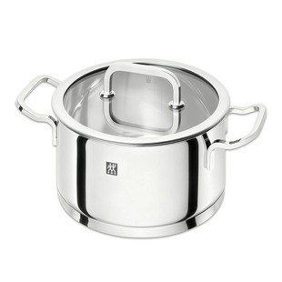 德国双立人Moment系列20CM浅烧锅汤锅双耳煲汤锅18/10不锈钢