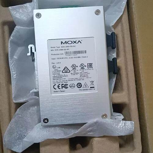 议价MOXA摩莎 EDS-208A-SS-SC 2光6电工业级以太网交换机实物拍图