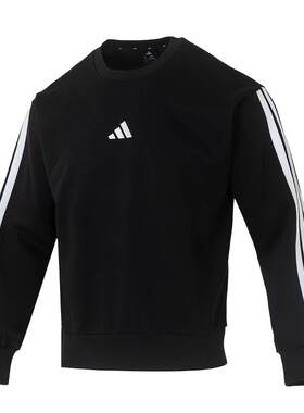 阿迪达斯男装运动套装25冬新款保暖连帽羽绒服外套加绒长裤两件套