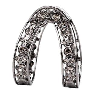 高马尾V型抓夹固定神器后脑勺丸子头发夹高级感水钻夹子头饰女