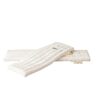 紫罗兰原棉羽丝绒慢回弹护颈款双人枕助睡眠亲子一体长枕芯护颈枕