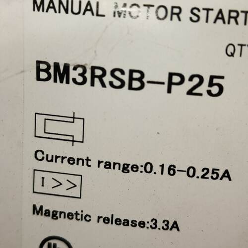 议价Motor Protector Bm3rsb-001 Current 0.63-1A适用