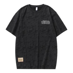 250g重磅复古纯棉短袖t恤男夏季宽松潮牌大码半袖男生潮流体恤潮