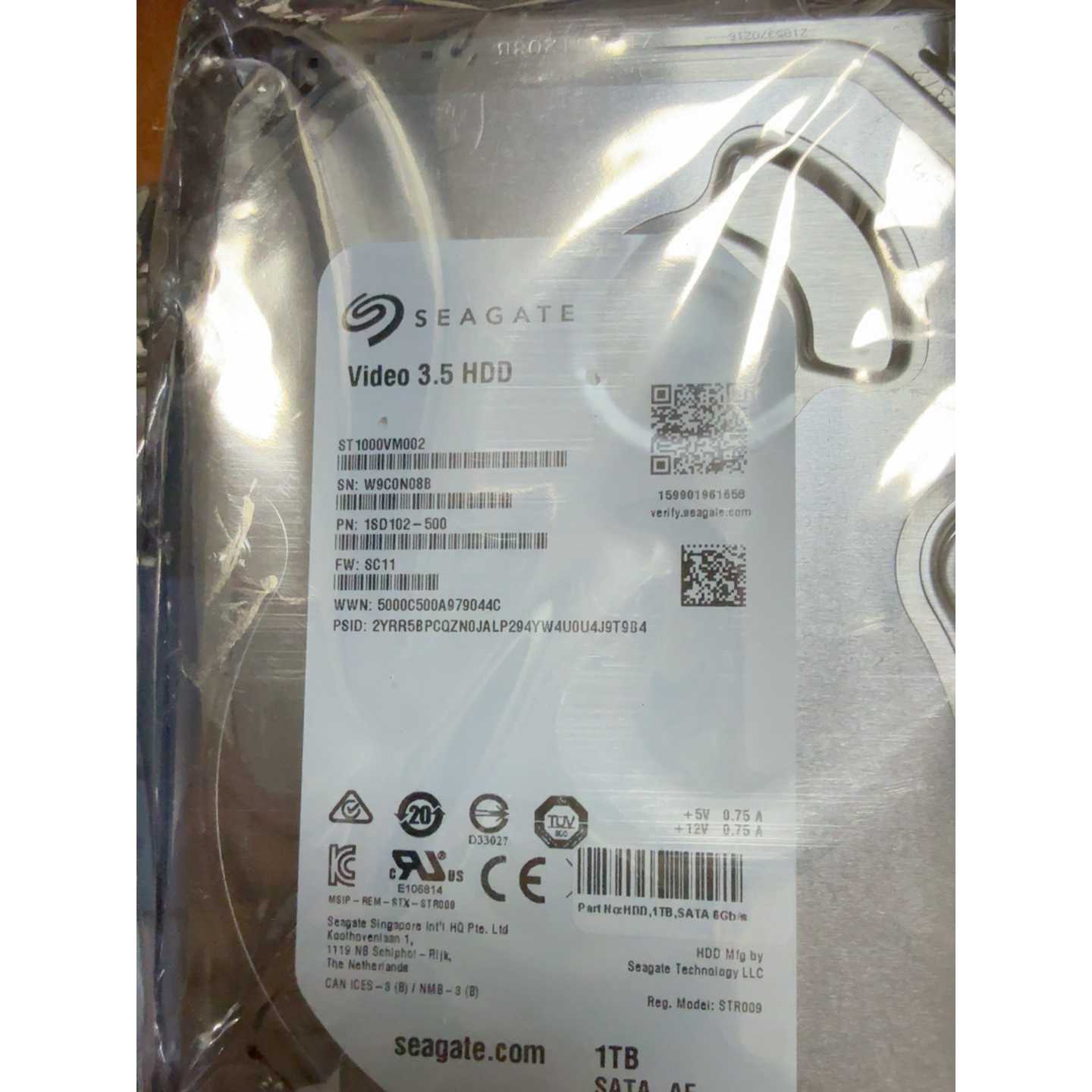 议价全新原装希捷1TB 3.5寸机械硬盘,型号ST1000VM0