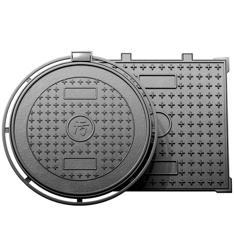 球墨铸铁井盖圆形700重型d400下水道窨井沙井阴井雨污水井盖方形