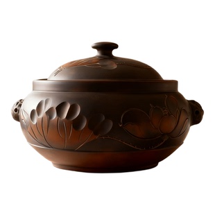 汽锅鸡专用蒸锅陶瓷砂锅家用云南建水紫陶全手工气锅鸡蒸汽煲汤锅