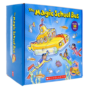 神奇校车35周年纪念版30册盒装英文原版 Magic School Bus35th Anniversary Collection儿童阅读初级章节桥梁书科普图画书非点读版