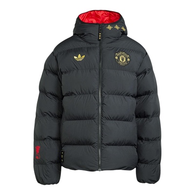 Adidas/阿迪达斯正品三叶草男士时尚曼联足球运动连帽棉服JM5567