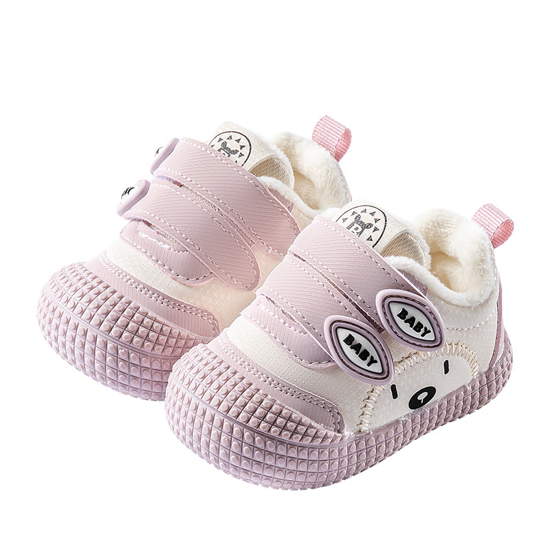 Ginofu2025年冬季可爱卡通宝宝保暖护脚鞋1-3岁男女宝阶段稳步鞋