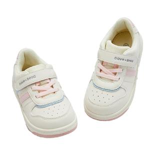 戴维贝拉女童鞋子童鞋学步鞋儿童板鞋男童小白鞋春款2026新款