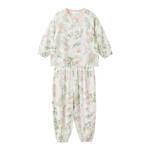[2026新款]威尔贝鲁儿童睡衣春夏竹棉纱布宝宝家居服男女童空调服
