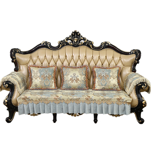 欧式沙发垫四季通用高档奢华防滑坐垫沙发套罩新款扶手靠背巾定制