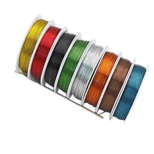 手工DIY软细铁丝0.3mm 0.4mm 0.5mm勾毛线玫瑰花材料彩色扎丝花艺