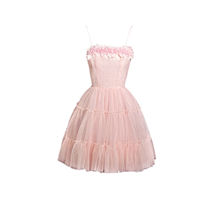 SainteYunne上与原创【花仙逐梦】芭蕾蓬蓬短款连衣裙春夏LQ705