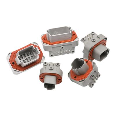 德驰弯针插座车载公母防水连接器