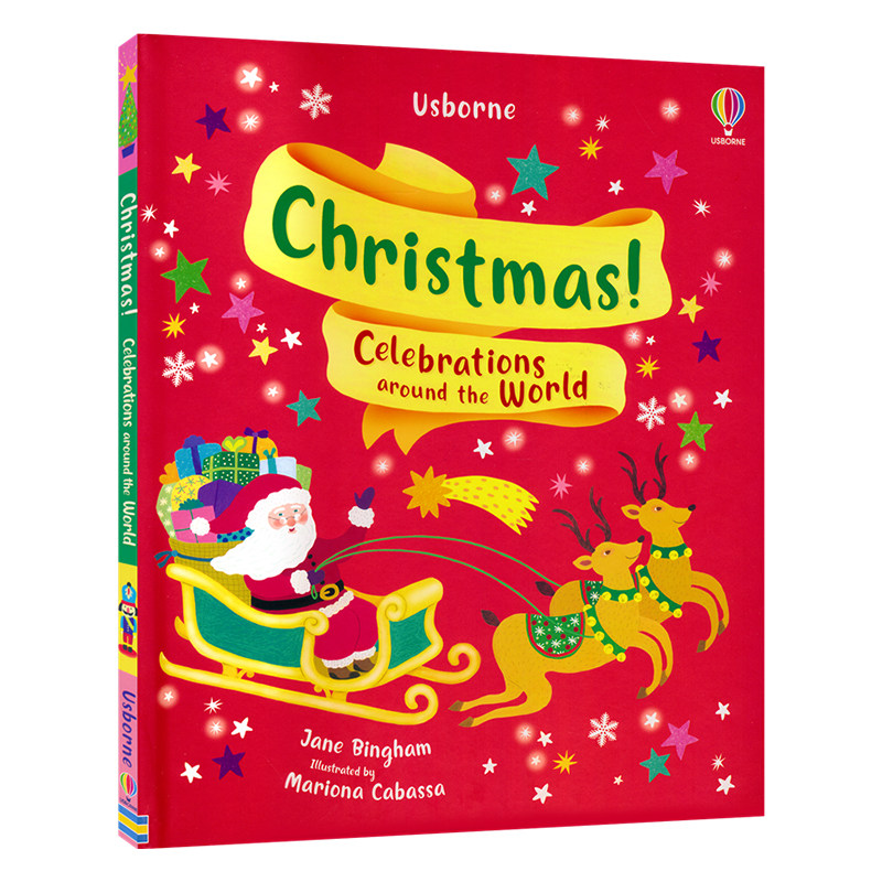 Usborne Christmas Celebrations Around The World 圣诞节 世界各地的庆祝活动 少儿百科科普 精装大开本 英文原版进口儿童图书