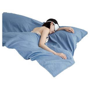 无印良品A类全棉贡缎酒店隔脏睡袋新疆100纯棉旅游出差专用四件套