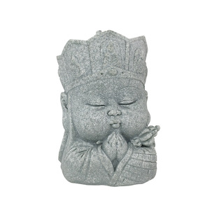 青砂石狮子孙悟空桌面装饰吉祥物摆件创意盆景鱼缸爬宠箱茶宠造景