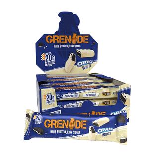 Grenade英国原装手雷燃拓乳清蛋白棒蛋白零食能量代餐棒12*60g