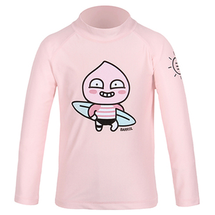 北京实体韩国BARREL KAKAO防晒速干游泳衣儿童水母衣长袖T恤女男