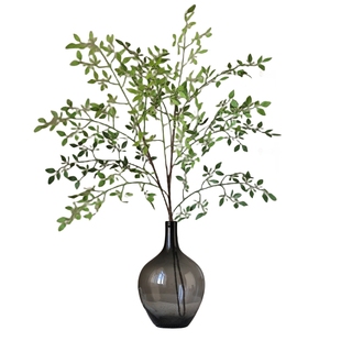 仿真南天竹仿生绿植摆件插花高级感摆设假花塑料绿色植物装饰室内