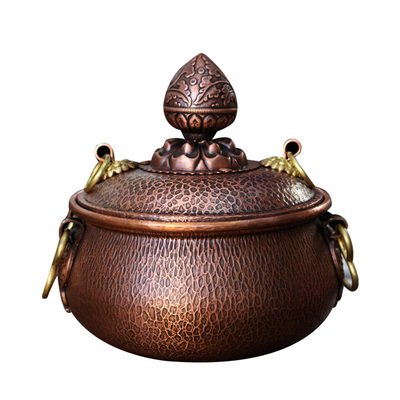铜之魂紫铜中式复古多功能汤煲