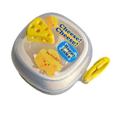 奶酪happy倍思wm02保护套wm01蓝牙耳机套wm02+数显版卡通可爱软壳