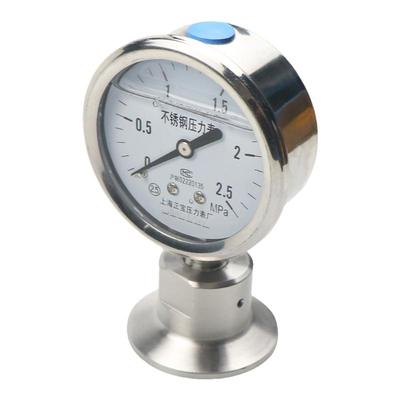 卫生型304不锈钢隔膜压力表