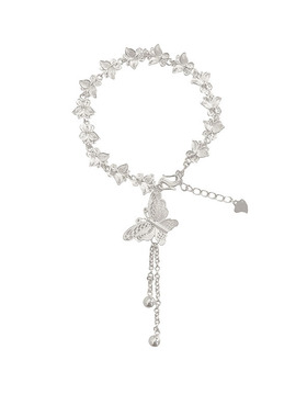 Dopamine Vault」砚鸢.新中式S999足银蝴蝶手链小众气质百搭手饰