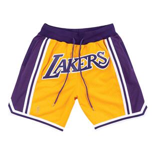 NBA复古球裤JustDon联名湖人队1996赛季NBA-Mitchellness