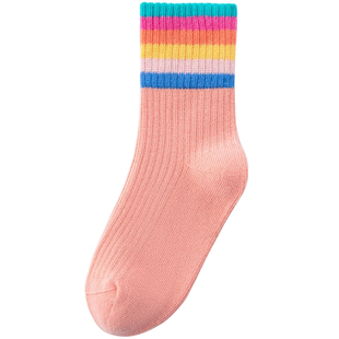 儿童袜子夏季薄款女童宝宝童袜棉柔中筒袜小女孩公主夏天网眼短袜