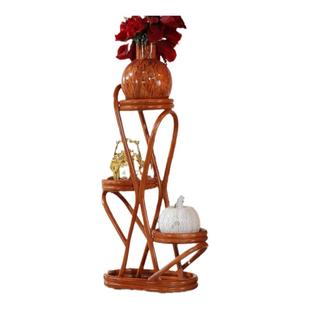 藤木花架 花几 三层圈花架 盆栽花架 藤花架 多层花架