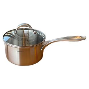 18/10不锈钢Chockmen三层钢一体点焊单柄奶锅奶煲煮面熬粥16/18cm