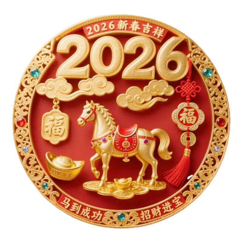 马年福字2026年马年门贴喜庆门贴