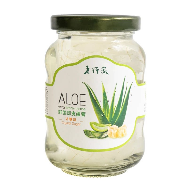 老行家即食芦荟冰糖味350ml冲泡饮品4支装特色饮品家用鲜制传统办