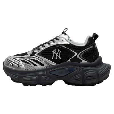 MLB网面老爹鞋男鞋女鞋2025冬季新款运动休闲赛博厚底鞋子SHWD1