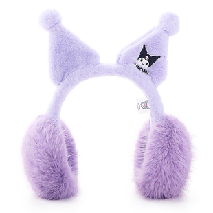 库洛米女童耳罩宝宝耳包小女孩耳捂儿童耳暖女保暖耳套卡通护耳罩