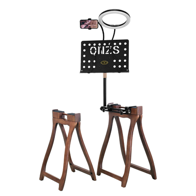 古筝楠木色手提架专业精致谱架