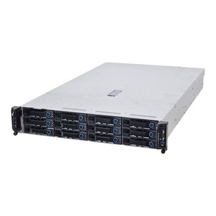 五舟 S722E3 准系统双路12盘位2U机架式二手服务器epyc工作站主机