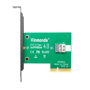 芯梦达PCIe4.0x4转接SlimSAS8654 4i U.2 NVMe固态硬盘全速扩展卡